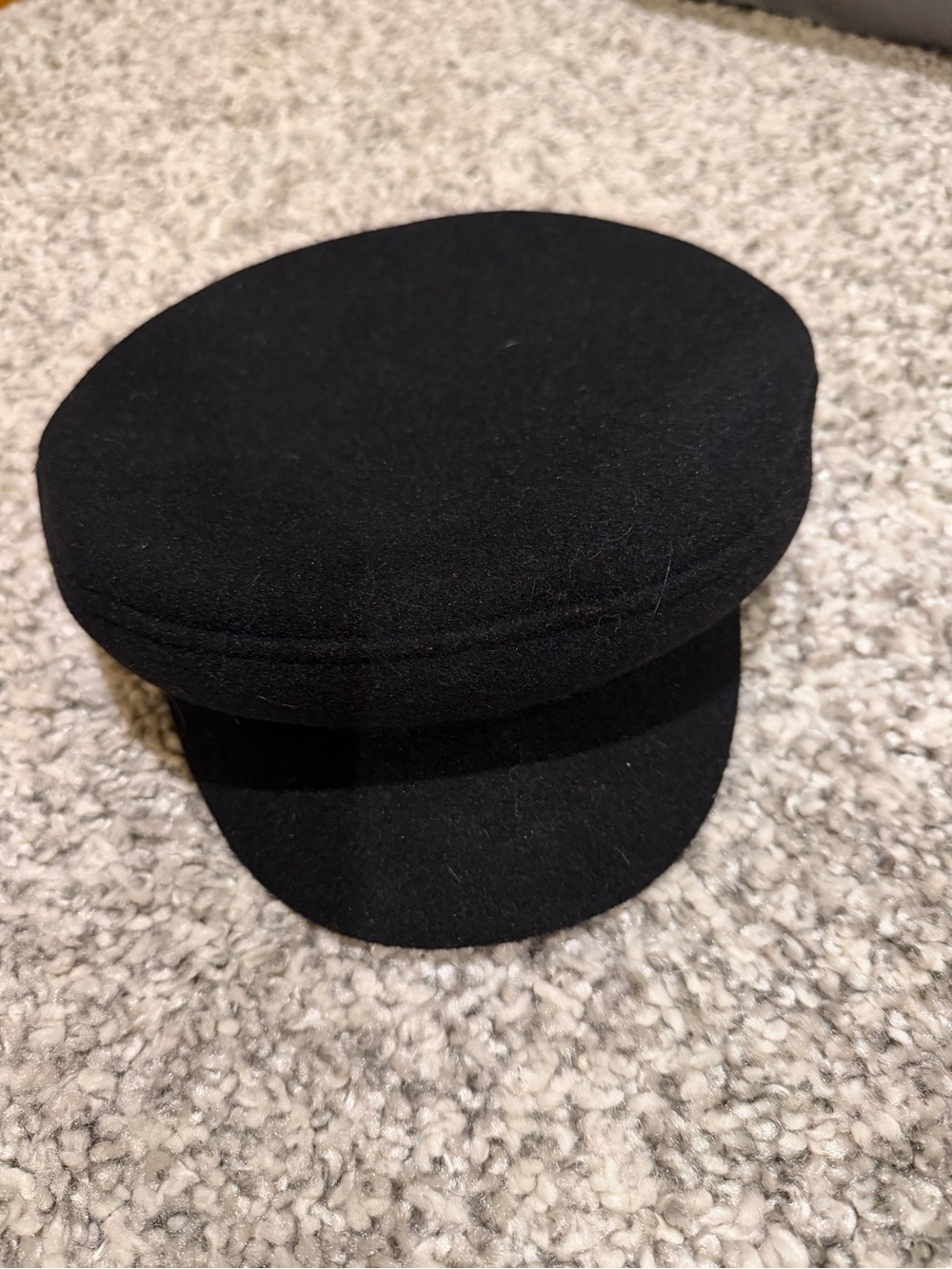 Zara Black Men's Baker Boy Cap